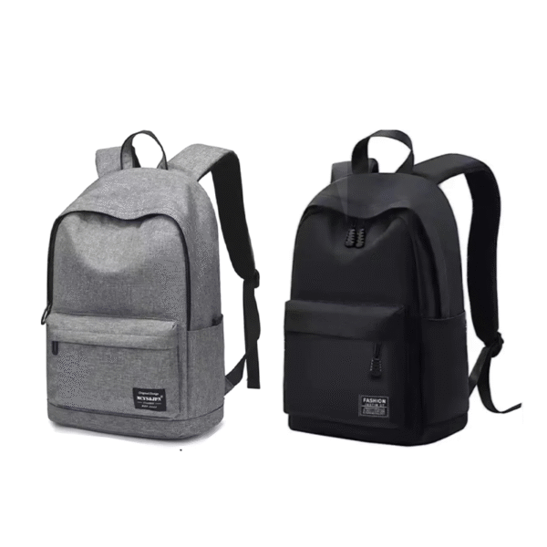 Mochila Impermeable Negra/Gris 41x12x28 cm