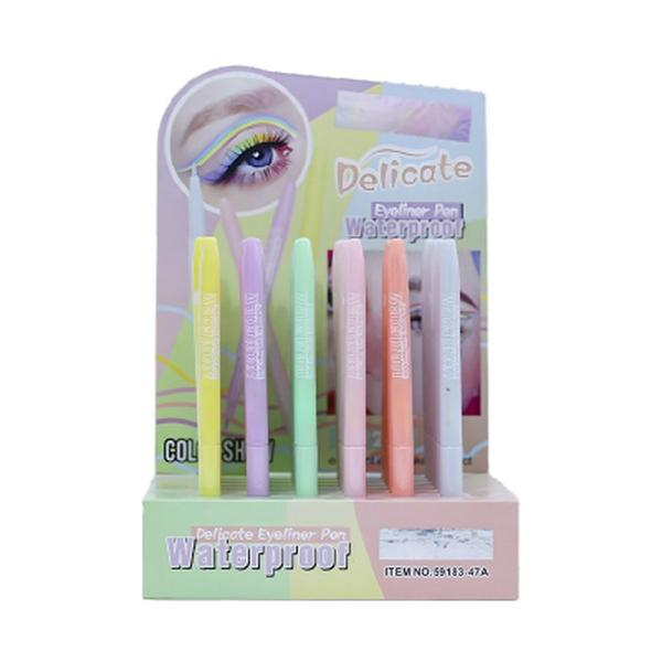 DELINEADOR DE OJOS DE COLOR TIPO MARCADOR - DELICATE EYELINER PEN WATERPROOF