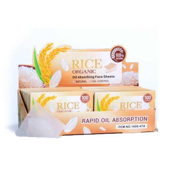 Láminas Absorbentes de Arroz para el rostro