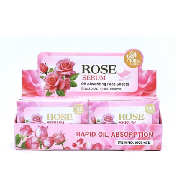 Láminas Absorbentes con Suero de Rosas para el rostro