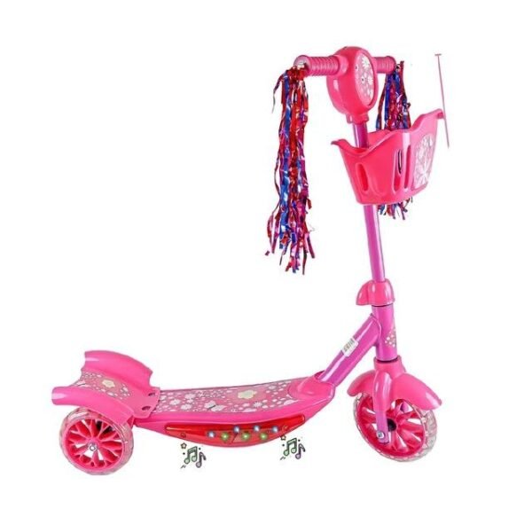 Patinete infantil con luces y música
