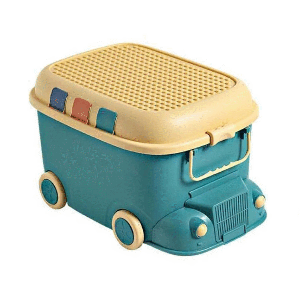 Caja de Almacenamiento con Ruedas y Volante Infantil
