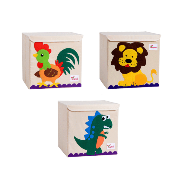 Caja de Almacenamiento Infantil con Estampado