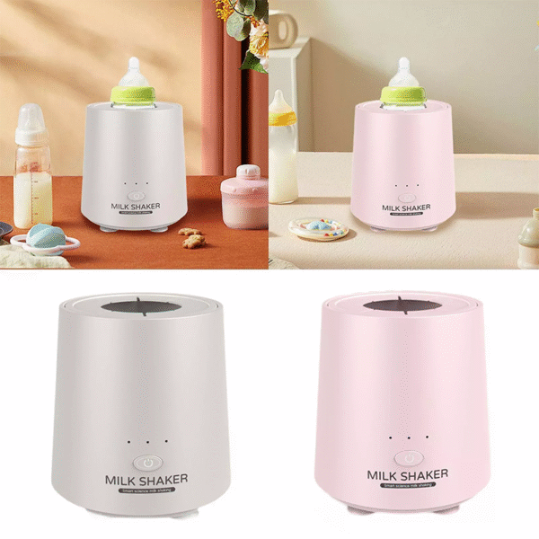 Batidora de Leche Eléctrica USB Rosa/Blanca