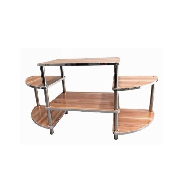 Mueble para TV blanco con aluminio (88×63 cm)