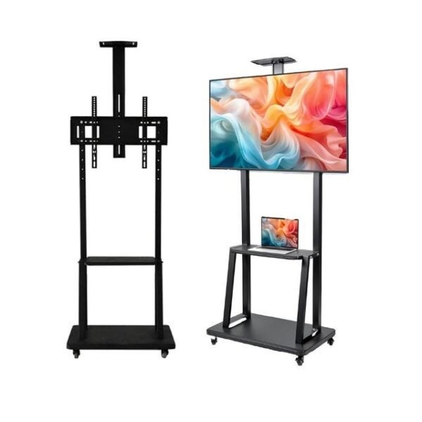 Mueble para TV negro de hierro (hasta 75")