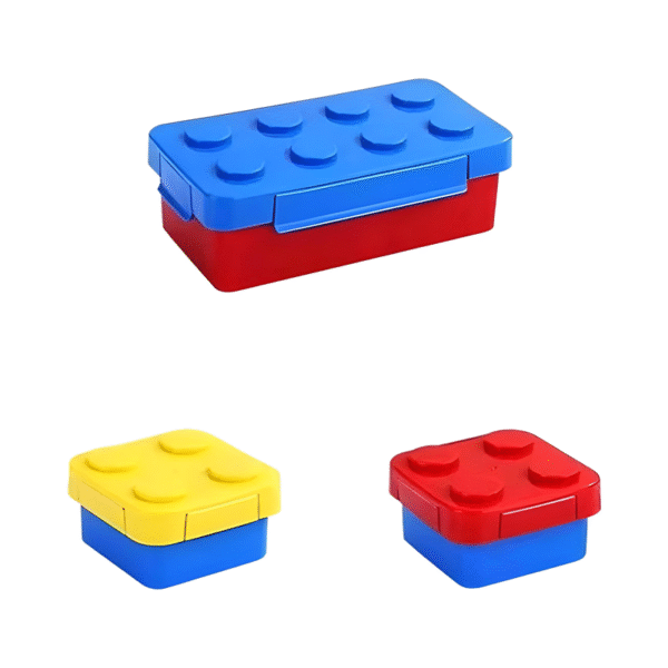 Lonchera tipo LEGO (kraft)
