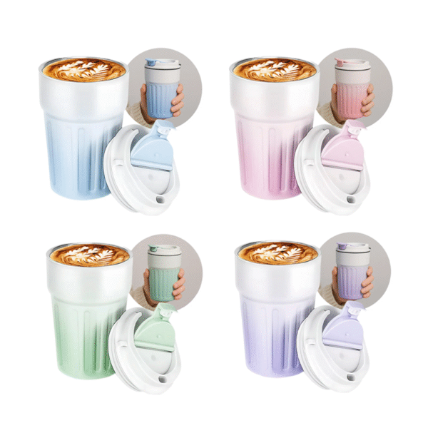 Taza de Café Acero Inoxidable 380 ml