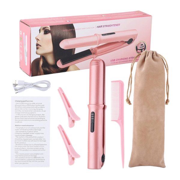 Rizador cerámico USB (rosa/púrpura)
