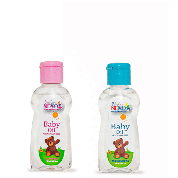 Aceite para Bebé 100 ml Celeste/Rosa