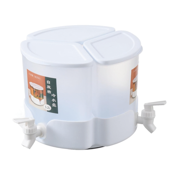 5.2L Botella de agua fría de tres compartimentos