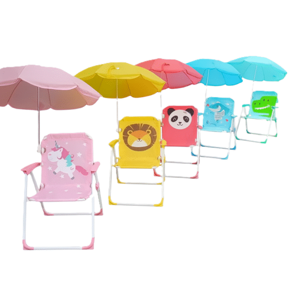 Silla de playa para niños con paraguas