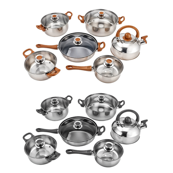 Set de Ollas 12 Piezas Acero