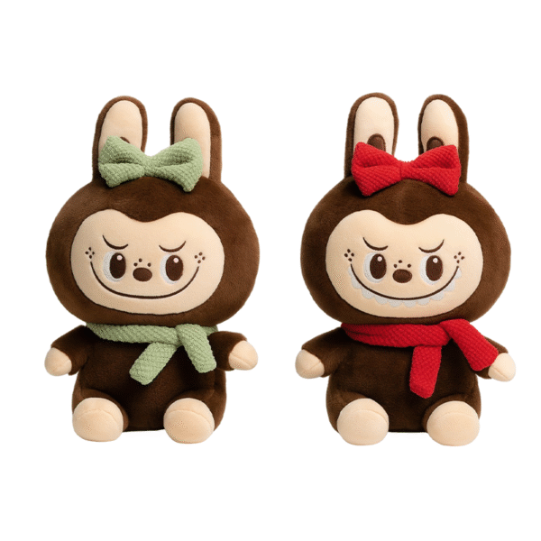 Peluche Labubu Marron con bufanda