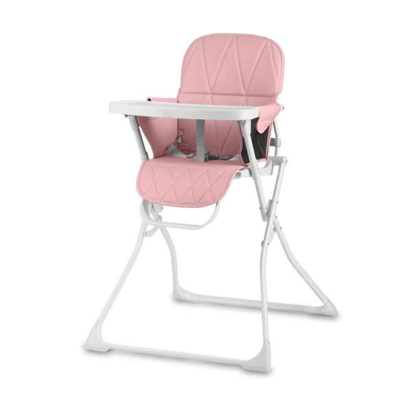 Silla de Comer Plegable de Lujo para Bebé Rosado