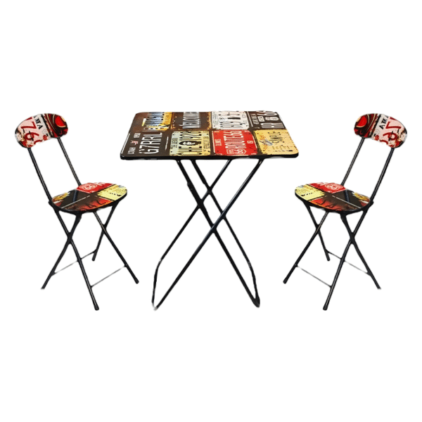 Mesa 60*60 cm con 19 tubos de patas
