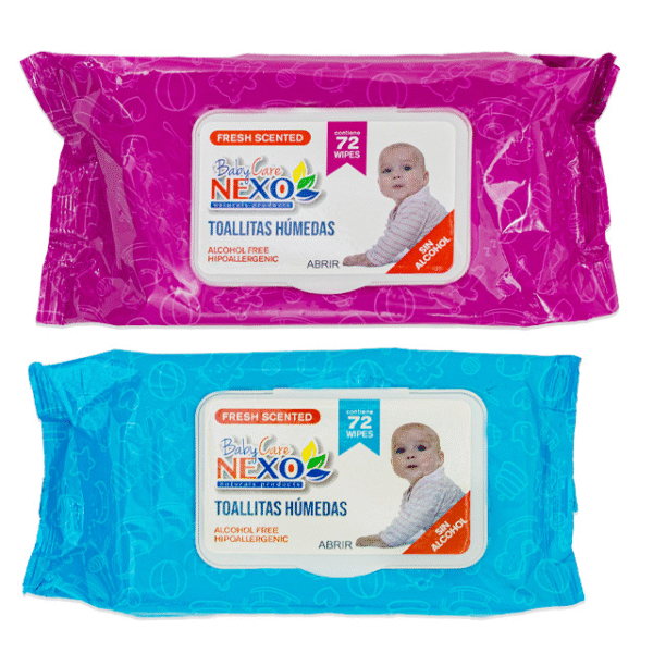 Toallitas de bebé x 72 con tapa plast