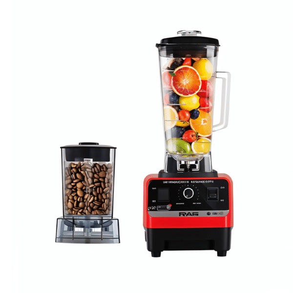 Licuadora 2 en 1 Jarra Plástica 2.5 litros 500 W RAF (Color rojo)