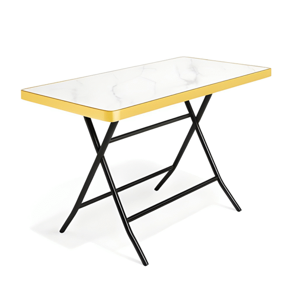 MESA Plegable Madera+Hierro 120x60