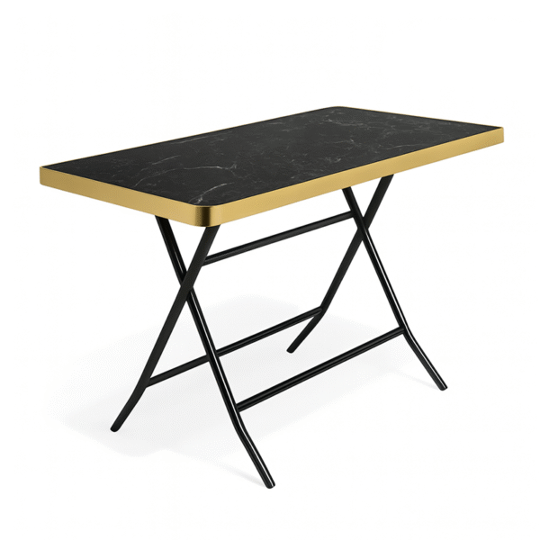 MESA Plegable Madera + Hierro 120 x 60