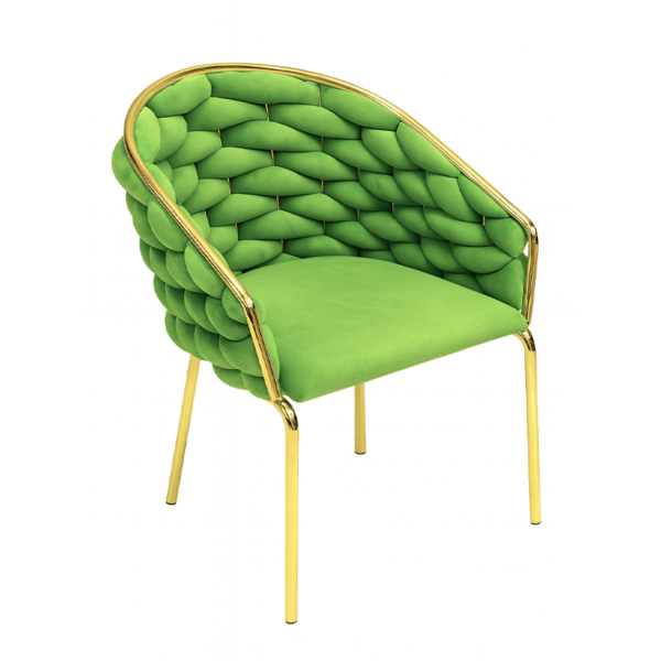 Silla de comedor Nudo Verde Claro
