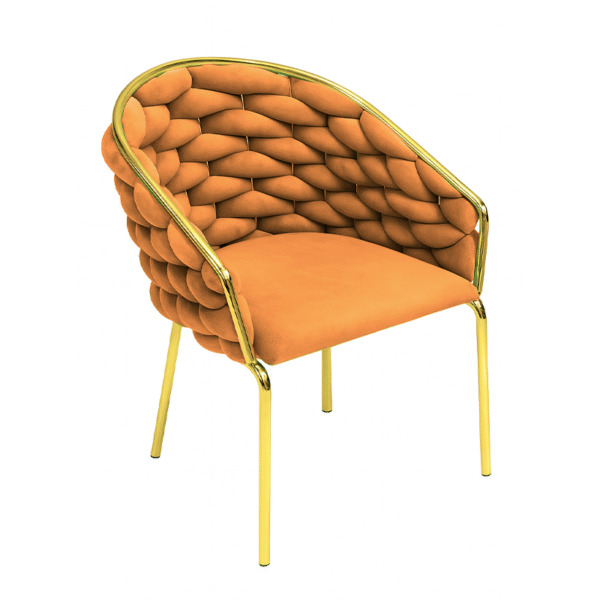 Silla de comedor Nudo Naranja