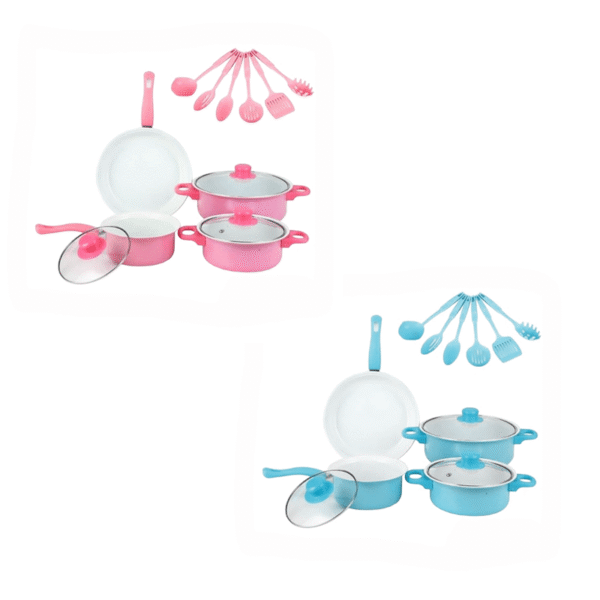 Set de ollas y utensillos x 13 pZas